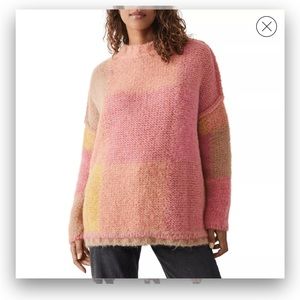 FREE PEOPLE DOMINO SWEATER IN PRAIRIE SUNSET